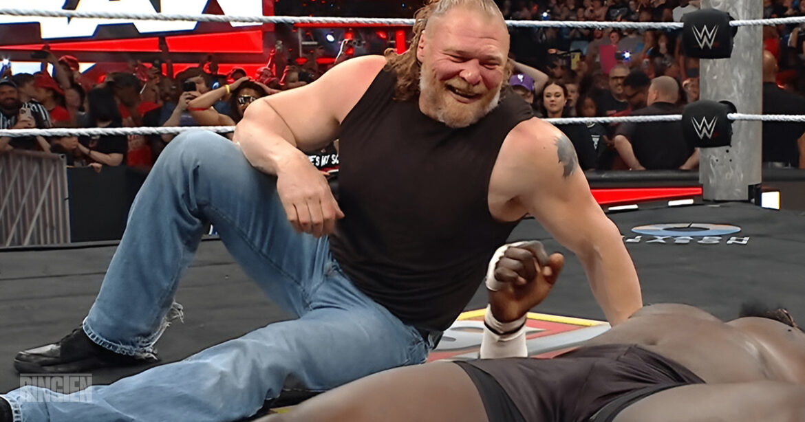 Brock Lesnar, Oba Femi F5 - Ringten
